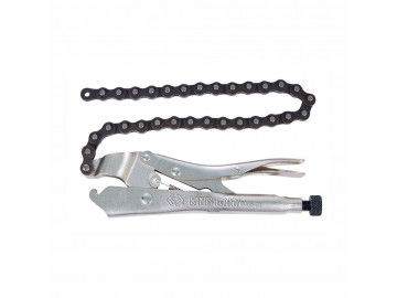 Зажим с фиксатором 225 мм, для труб 60 -140 мм KING TONY 6655-09