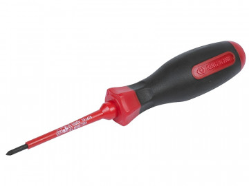 Отвертка крестовая Pozidriv №0, 75 мм, диэлектрическая KING TONY 14780003