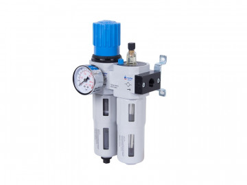 Фильтр влагоотделитель с редуктором и лубрикатор 3/8&quot, 16 бар МАСТАК 690-31