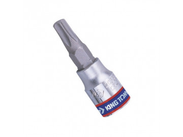 Насадка (бита) торцевая 1/4, TORX, T30, L = 37 мм, с отверстием KING TONY 203730