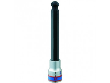 Насадка (бита) торцевая 1/2, HEX, 10 мм, L = 140 мм, с шаровым окончанием KING TONY 40D010