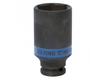 Головка торцевая ударная глубокая шестигранная 1/2, 33 мм KING TONY 443533M
