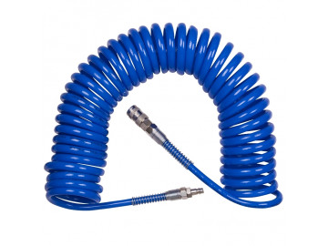 KING TONY Шланг пневмат. спиральный высокого давления 8х12 мм, 10 м 79962-10