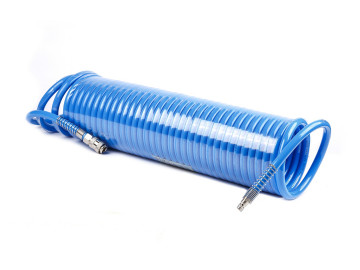 Шланг воздушный полиуретановый, спиральный D10х14 мм, 15 м KRW-HC101415 KraftWell